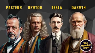 Warum waren sie so erfolgreich? Tesla, Newton, Pasteur und Darwin Zitate, die das Leben verändern