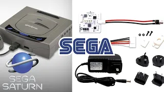 Cómo cambiar fuente de poder🤪de AliExpress y añadir conexión 5V para mod V2 consola Sega Saturn