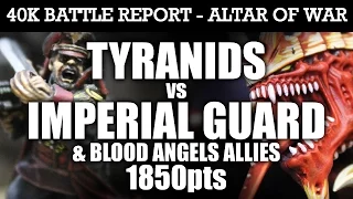 Tyranids vs Imperial Guard Warhammer 40K Battle Report WAVE ASSAULT! 7th Edition 1850pts | HD