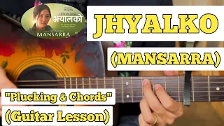 JHYALKO - MANSARRA | Guitar Lesson | Plucking & Chords | (Strumming)