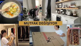 MUTFAK DEĞİŞİYOR😅ÇORBA TARİFİ🍜 EV İŞLERİ🧹MUTFAK ELENİYOR 🥄ENSARIN KÜÇÜLÜKLERİ ÇIKIYOR👶🏼