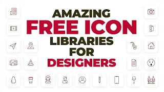 Amazing Free Icon Libraries for Designers  |  Best Free Icon Set Packs for Designers  |  Free Icons