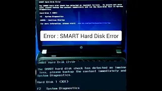 SMART Hard Disk Error | Hard Disk 1(301) | No Boot Device Found