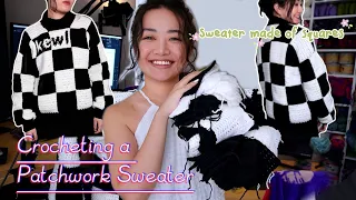 Crocheting a Patchwork Pullover Sweater | Crochet Tutorial Guide