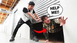 I Trapped My Twin Brother in a Storage Unit For 24 Hours!