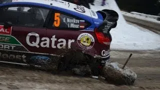 Novikov After Crash - WRC Rallye Monte Carlo 2013 [HD]