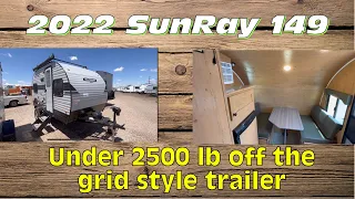 2022 SunRay 149 by Sunset Park RV