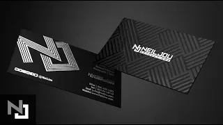 Suede Business Cards (Spot UV + Foil Stamp) | Neil Jou Productions