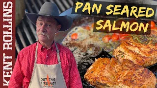 Crispy Pan Seared Salmon | How to Sear Salmon in a Cast Iron Skillet