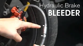 How to bleed hydraulic brake clutch fluid with a bleeder tool