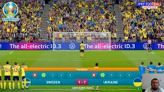 PES 2021 - SWEDEN vs UKRAINE Penalty Shootout - UEFA EURO 2021 1/8 Final - gameplay PC