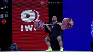 Yauheni Zharnasek (105+) - 233kg Clean and Jerk @ 2015 Senior World Championships