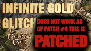 Baldur's Gate 3: Infinite Gold Glitch (PC only?)
