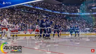 NHL 22 Leafs Dominate! Toronto Maple Leafs vs New York Rangers 4K60FPS! PS5 Gameplay