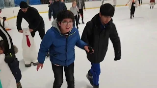 Going to the ice skating rink in slough