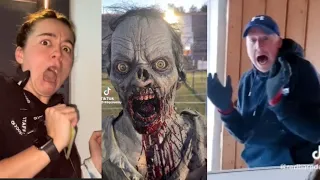 SCARECAM Pranks Reaction 2023  #35|Funny Scare Pranks/Jumpscare/Funny Videos//UltrascareImpressions/