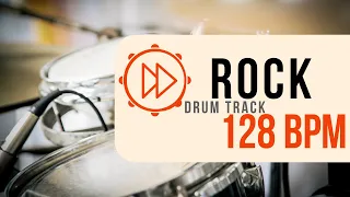 128 BPM | Rock Drum Beat | Backing Track (#34)