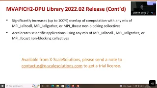 MUG'22 Day 1: Accelerating HPC Applications with MVAPICH2 DPU and Live Demos