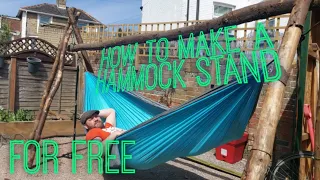 How to build a Hammock Stand out of wood for Free. MYOG