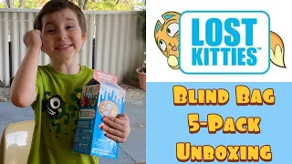 Hasbro Lost Kitties 5 pack blind bag unboxing