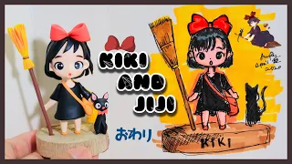 DIY | Making KIKI from KIKI'S DELIVERY SERVICE using AIR DRY CLAY | STUDIO GHIBLI | Clay Tutorial