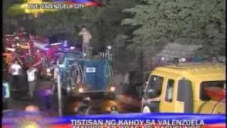 12-hour fire rages in Valenzuela City