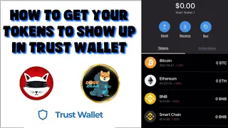 Coins not showing up in Trust Wallet?