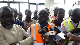 TRANSPORT MINISTER INSPECT KUMASI INT  AIRPORT