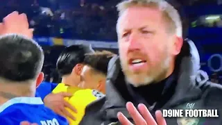 Graham Potter & Cucurella heated post-match exchange after Chelsea beats Dortmund