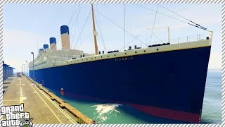 🔹TITANIC!! SINKING SHIP SIMULATOR IN TITANIC (GTA 5 MODS GAMEPLAY)