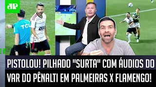 DEU NO MEIO! "VERGONHA! A CBF..." ÁUDIO do VAR do PÊNALTI em Palmeiras x Flamengo faz Pilhado SURTAR