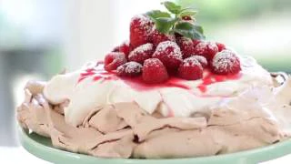 Beth's Chocolate Raspberry Pavlova Recipe | ENTERTAINING WITH BETH