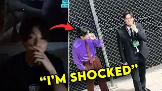 Jungkook Reacts to Taehyung smoking in the Grammy 2022 Backstage