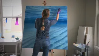 How to Paint an Underwater Ocean Scene in Oils: Oil Painting Time Lapse