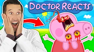 ER Doctor REACTS to Funniest Peppa Pig Parodies Medical Scenes