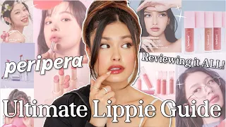 Reviewing *EVERY* Peripera Lip Product | The Ultimate Guide & Comparison + What's the BEST!