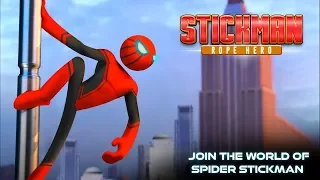 Spider Hero Stickman Rope Warrior-Crimes City - Gameplay Trailer (Android Game)