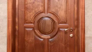 Изготовление межкомнатных дверей из массива красного дерева / Woodworking / Making doors of Sapele