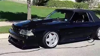1987 Mustang Foxbody GT Stalker Convertible -Supercharged on 18" Borberts