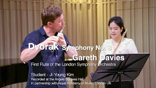 Gareth Davies in masterclass. Flute solo from Dvorak's 8th Symphony