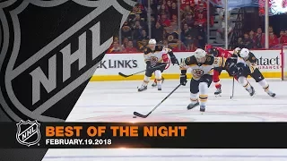 Marchand's OT winner, Rinne's terrific save capture the night