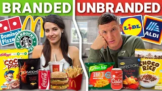 We tried CHEAP vs EXPENSIVE food | UNBRANDED vs BRANDED (Can you tell the difference?)