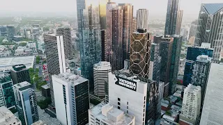 Melbourne CBD / Australia 4k Drone