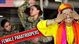 Villagers First-Time Witness Female Airborne Operations: Paratroopers Jump from C-17 Globemaster III