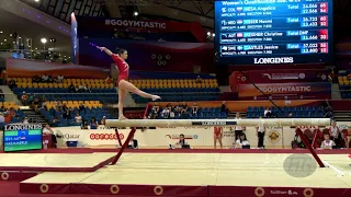 HAEMMERLE Elisa (AUT) - 2018 Artistic Worlds, Doha (QAT) - Qualifications Balance Beam