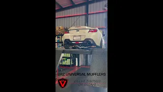 The sound difference😳BRZ with VALVETRONIC Designs Universal Mufflers #subaru #brz #exhaust #car