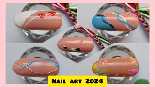 easy and beautiful nail art🥰💅#nailart #nails @Naildesignfafi963