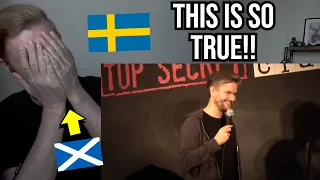 Reaction To Scottish vs Swedish Women (Swedish Comedy) Fredrik Andersson