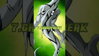 Top 10 Fastest Flying Aliens In Ben 10 #jetray #heatblast #whampire #bigchill #ghostfreak #shorts