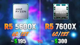 Ryzen 5 5600X vs Ryzen 5 7600X - How Big is the Difference?